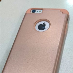 Pink/rose gold phone case for iPhone 6s Plus *CASE ONLY*